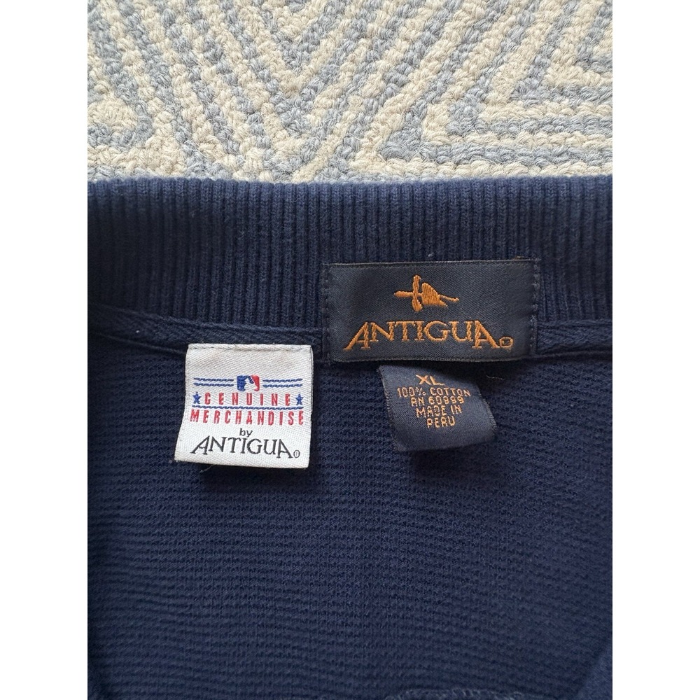 Antigua Boston Red Sox Waffle Pattern Polo Shirt - Blue - XL - Picture 4 of 5